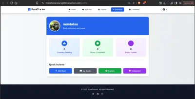 موقع  لإدارة الكتب وقوائم القراءة GoodReads Clone