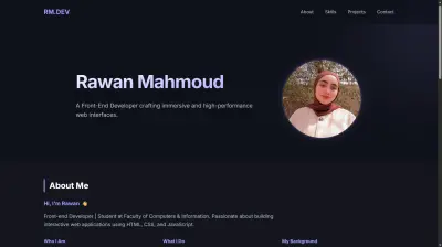 Portfolio Website | موقع بورتفوليو شخصي احترافي