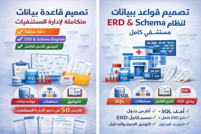 تصميم قاعدة بيانات متكاملة لإدارة المستشفيات (Hospital Database Management System)