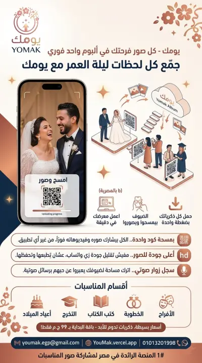 منصة مشاركة الصور في الأحداث لحظيًا (YouMak) بدون تطبيق