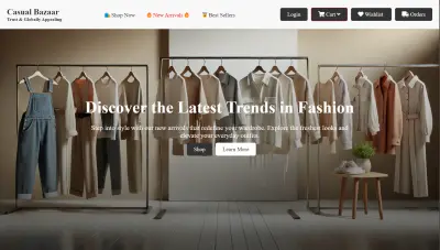 Casual Bazaar – منصة تجارة إلكترونية MERN