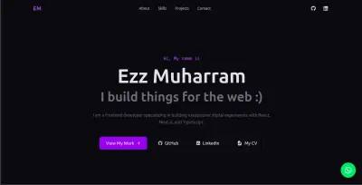 Portfolio / تصميم بورتفوليو شخصي