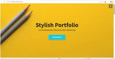 Stylish Portfolio: Responsive Landing Page (Bootstrap Implementation)
