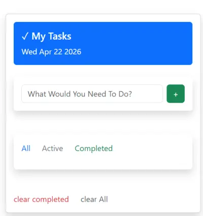 صورة العمل todolist website