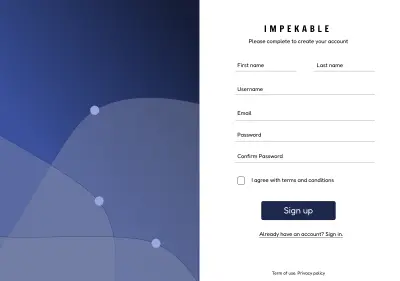 Web App Sign Up Page – UI Design