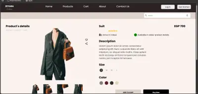 E‑Commerce Product Page (HTML, CSS, JS)