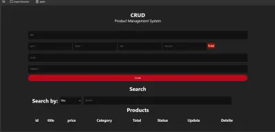 "تطبيق CRUD لإدارة البيانات باستخدام HTML, CSS, JavaScript و PHP/MySQL"