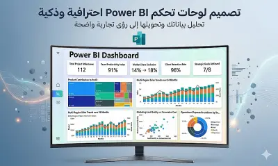 سأقوم بتحويل بياناتك إلى لوحة تحكم (Dashboard) تفاعلية وذكية باستخدام Power BI، لتتمكن من استخراج رؤى دقيقة ومراقبة أعما