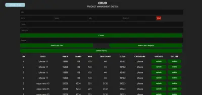 تصميم وتطوير نظام إدارة منتجات احترافي (CRUD) سريع وآمن لمتجرك أو مشروعك