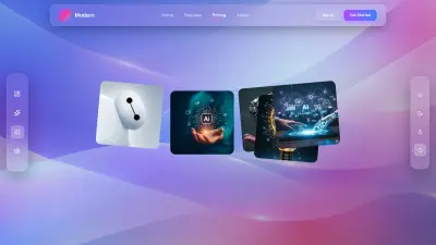 منصة ذكاء اصطناعي بواجهة حديثة وتجربة ثلاثية الأبعاد