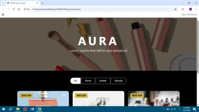 AURA | Premium Luxury Perfume Landing Page