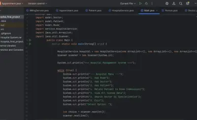 نظام إدارة مستشفيات (Hospital Management System) باستخدام Java OOP | نفذلي