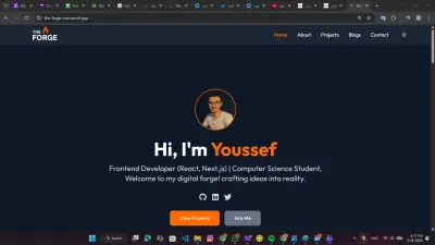 بناء معرض أعمال ذكي  ومدونة احترافية مع لوحة تحكم متكاملة لإدارة المحتوى (CMS).