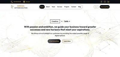 تطوير منصة Sirrush للحلول البرمجية - تجربة مستخدم فائقة الأداء بـ Next.js 15