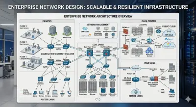 تصميم شبكة شركة كاملة (Enterprise Network Design)