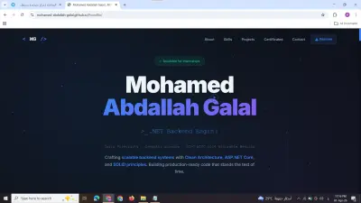 الملف الشخصي المتقدم (Personal Portfolio)