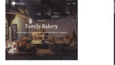 Bakery webpage