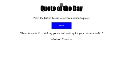 Random Quotes Generator