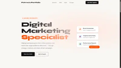 Digital Marketing Portfolio Website