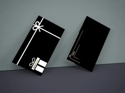 تصميم كارت إهداء (Gift Card) عصري - وجهين.