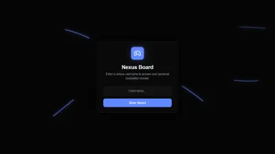Nexus Board - المنصة الذكية لتتبع وإدارة إنجازات الألعاب