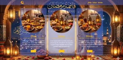 تصميم وبرمجة Landing Page لمنيو رمضان (احترافية، سريعة، ومتجاوبة)