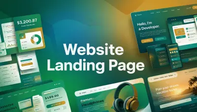تصميم صفحة هبوط Landing Page عصرية متكاملة