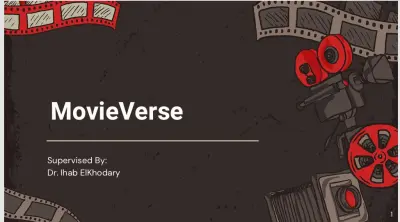 صميم عرض تقديمي احترافي لمشروع MovieVerse