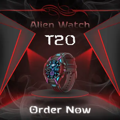 تصميم جرافيك لساعة يد من وحي خيالي