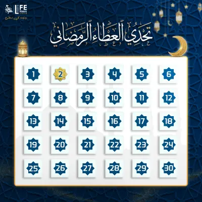 تصميم جرافيك لمسابقة رمضانية في Life Makers  التطوعية