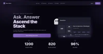 موقع سؤال و اجابة Stack Ghost website