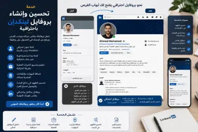 إنشاء وتحسين حساب LinkedIn بشكل احترافي