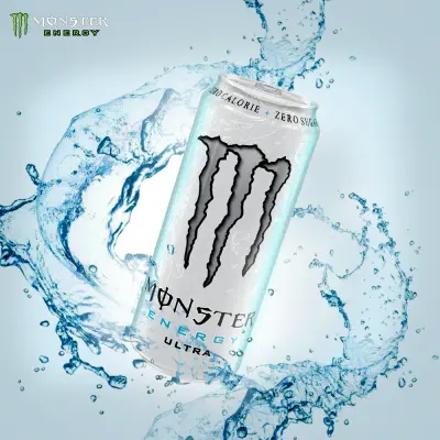 تصميم إعلان سوشيال ميديا لمنتج Monster Energy