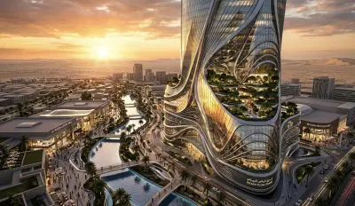 إعلان لبرج عقاري في السعودية