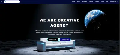 مشروع Smart Home Agency - واجهات مستخدم عصرية متجاوبة