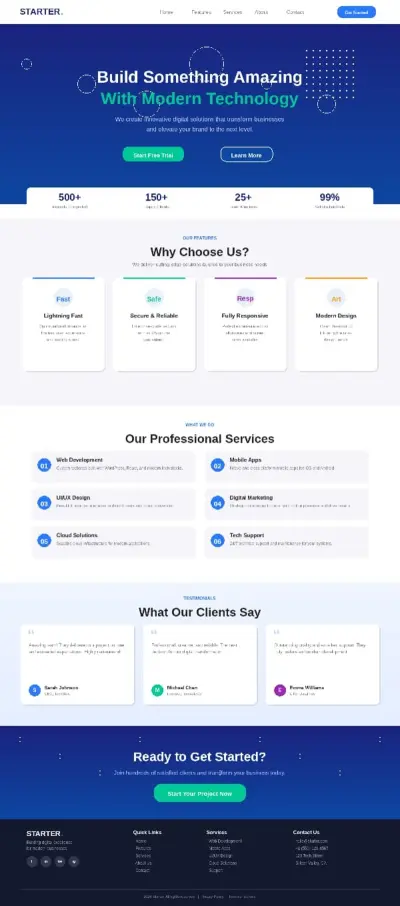تصميم Landing Page احترافية للخدمات التقنية + تحويلها لتطبيق APK باستخدام WordPress