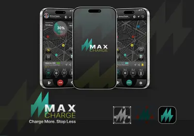 تطبيق شحن سيارات كهرباء MAXCHARGE