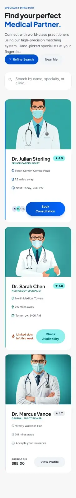 Medical Appointment Mobile App (Clean UI & Easy Booking