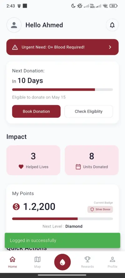 Zoomra – Smart Blood Donation & Management System
