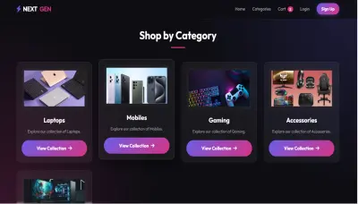 تصميم وتطوير متجر "Next Gen" الإلكتروني للأجهزة الذكية (Full-Stack Python/Flask)