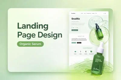 تصميم صفحه هبوط لمتجر مستحضرات تجميل