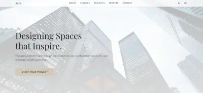 صفحه هبوط  لشركة هندسة معمارية