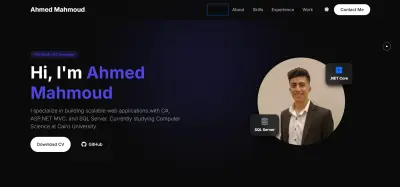 تصميم بورتفوليو احترافي شخصي لعرض أعمالك وجذب العملاء