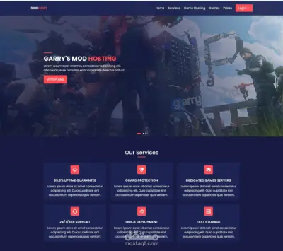 A website for selling games online with modern and responsive designs
