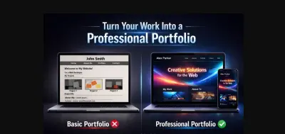 تصميم portfolio