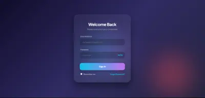 واجهة تسجيل دخول ذكية (Interactive Login System)