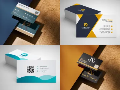 تصميم بطاقة عمل (بيزنس كارد) احترافية وعصرية تعكس هوية مشروعك
