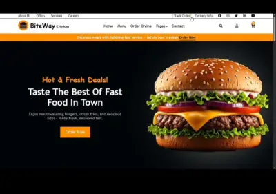 Fast Food Restaurant Website