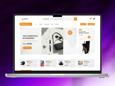 برمجة واجهة متجر إلكتروني احترافي وسريع (E-Commerce Front-End)