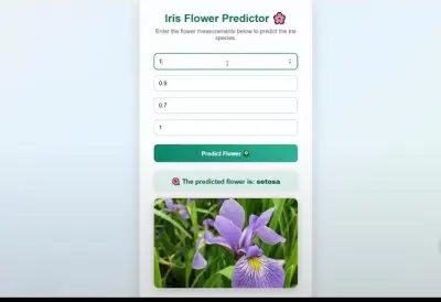 Iris Flower Predictor (ML Web App)